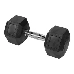 Mancuerna Hexagonal Engomada Dumbbell 17.5 Kg